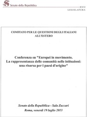 Immagine Europei in movimento. La rappresentanza delle comunità nelle istituzioni: una risorsa per i paesi d'origine