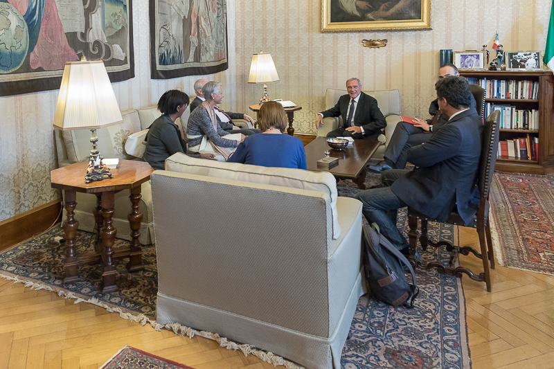 Il Presidente Grasso incontra una rappresentanza di UNICEF Italia, Save the Children Italia e della Rete G2 - Seconde generazioni.