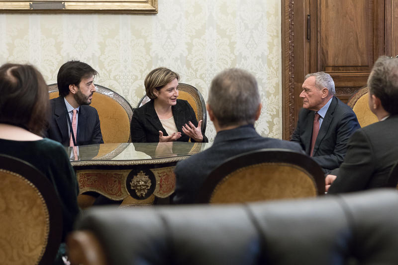 Il Presidente del Senato, Pietro Grasso, incontra una delegazione del comitato 