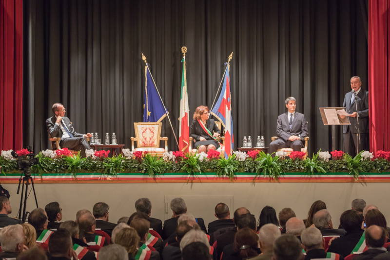 Il Presidente Grasso al termine della Lectio Magistralis 