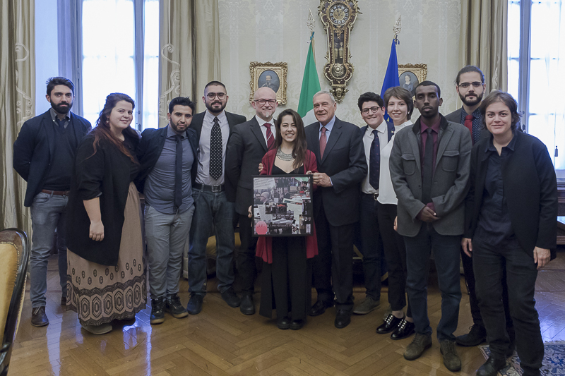 Il Presidente Grasso incontra una delegazione di Acmos e di altre associazioni.